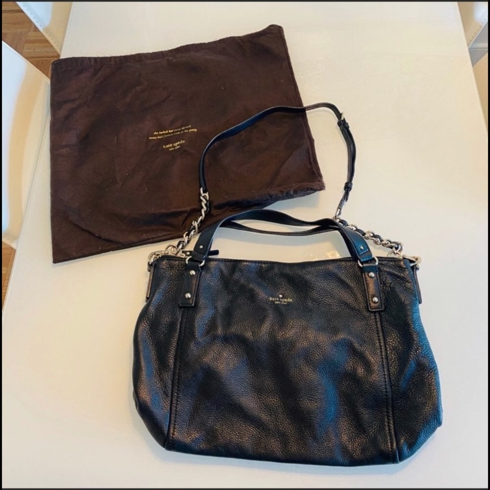 Kate Spade Large Black Leather Handbag